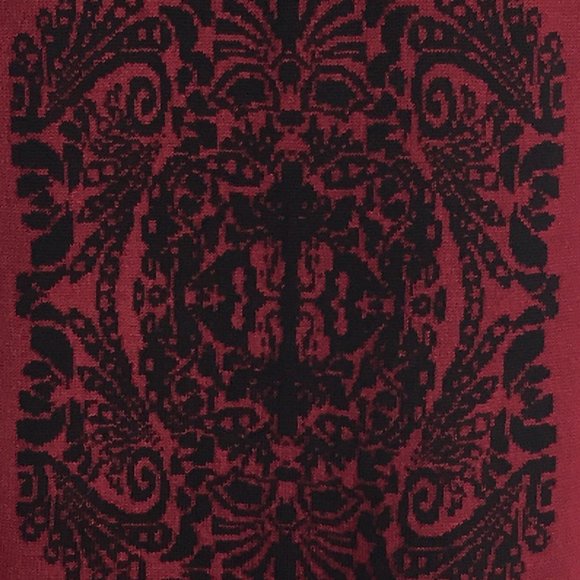 Red & Black Short Sleeve Holiday Sweater Dress - Picture 4 of 4